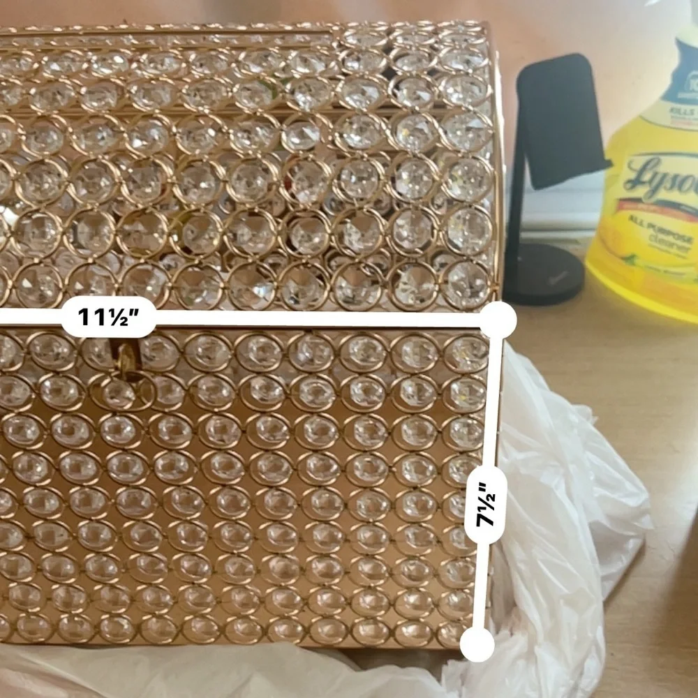Gold and White Party Decoration Box with Elegant Design